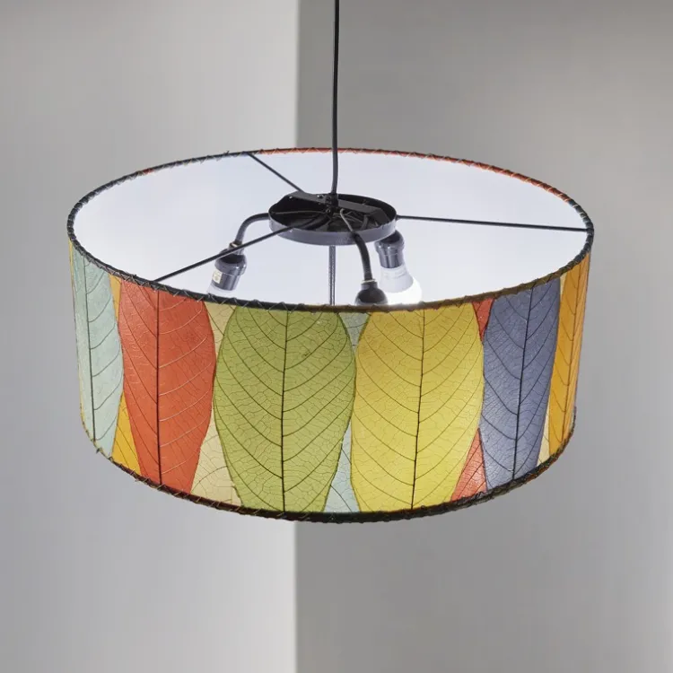 Hot Drum Pendant 24” Leaf Lamp – Green – made to order (4 month lead time) Leaf Lamps