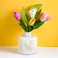 Online Dutch Tulip Felt Flower Bouquet Felt Flowers