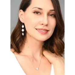 Fashion Elegance Freshwater Pearl Earrings Fight Trafficking | Earrings