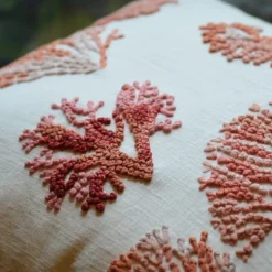 Hot Embroidered Coral Reef Pillow Natural Pillows