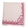 New Embroidered Tribal Napkins – Red Linens