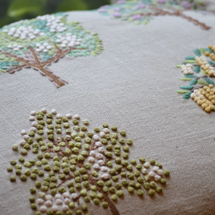 Outlet Enchanting Trees Embroidered Pillow Pillows