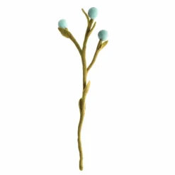 Sale Felt Billy Buttons – Pastel Blue Felt Flowers