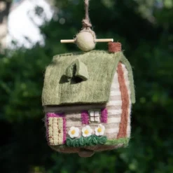 Online Felt Birdhouse Country Cabin Birdhouses
