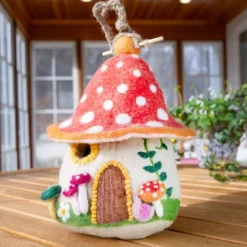 Outlet Felt Birdhouse Fungi House Birdhouses