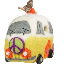 Fashion Felt Birdhouse Magic Bus Birdhouses