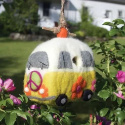 Fashion Felt Birdhouse Magic Bus Birdhouses