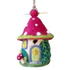 Hot Felt Birdhouse Mossy Mushroom Birdhouses