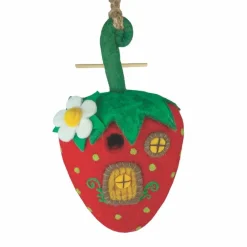 Discount Felt Birdhouse Strawberry Cottage Birdhouses