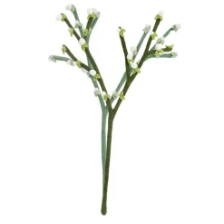 New Felt Bud Branch Dark Green Felt Flowers