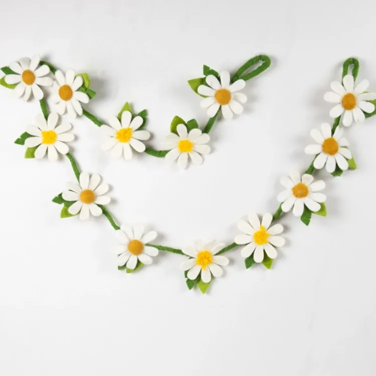 Discount Felt Daisy Garland Garlands | Felt Flowers