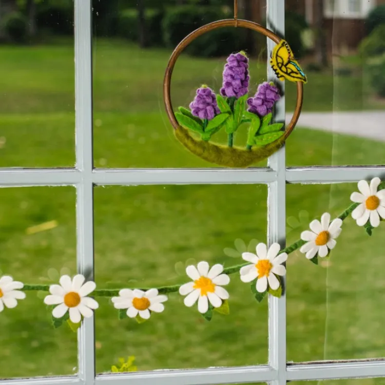 Discount Felt Daisy Garland Garlands | Felt Flowers