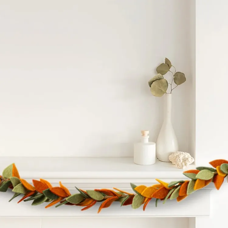 New Felt Fall Foliage Garland Garlands | Wall Decor