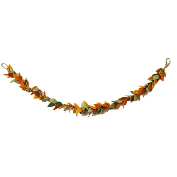 New Felt Fall Foliage Garland Garlands | Wall Decor