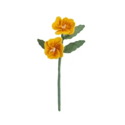 Sale Felt Flower Primrose Yellow Felt Flowers