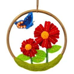 Hot Felt Flower Ring Mexican Sunflower Wall Decor
