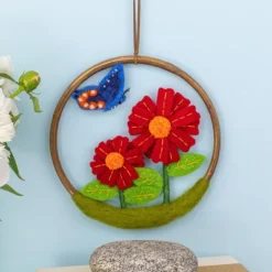 Hot Felt Flower Ring Mexican Sunflower Wall Decor