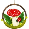 Hot Felt Forest Ring Red Toadstool Wall Decor | Felt Flowers