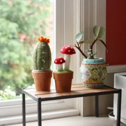 Best Felt Mushroom Potted Plant Twin Fairy Felt Flowers