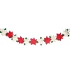 Discount Felt Poinsettia Garland Garlands