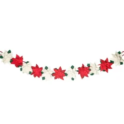 Discount Felt Poinsettia Garland Garlands