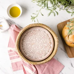 Online Flowering Lily Bread Warmer Basket Tabletop | Bread Warmer Baskets