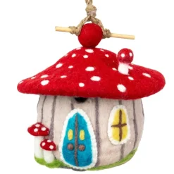 Best Forest Mushroom Felt Birdhouse Birdhouses