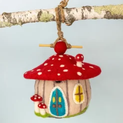 Best Forest Mushroom Felt Birdhouse Birdhouses
