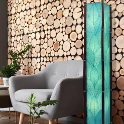 Clearance Fortune Giant Leaf Lamp – Sea Blue – preorder for est. ship 6/2025 Leaf Lamps