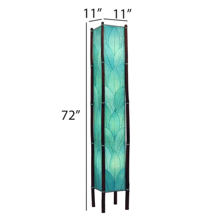Clearance Fortune Giant Leaf Lamp – Sea Blue – preorder for est. ship 6/2025 Leaf Lamps