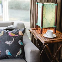 Outlet Fortune Table Leaf Lamp – Sea Blue Leaf Lamps