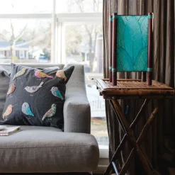 Outlet Fortune Table Leaf Lamp – Sea Blue Leaf Lamps