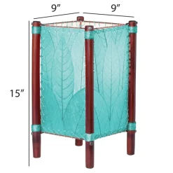 Outlet Fortune Table Leaf Lamp – Sea Blue Leaf Lamps