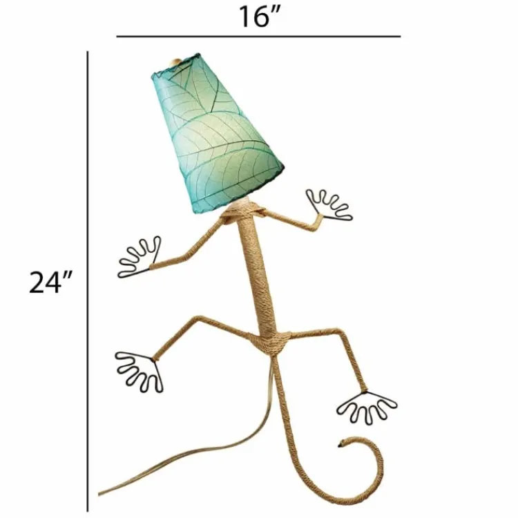Fashion Gecko Leaf Lamp – Blue Leaf Lamps | Wall Decor
