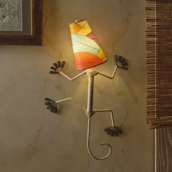 Hot Gecko Leaf Lamp – Multi – in stock end April Leaf Lamps | Wall Decor