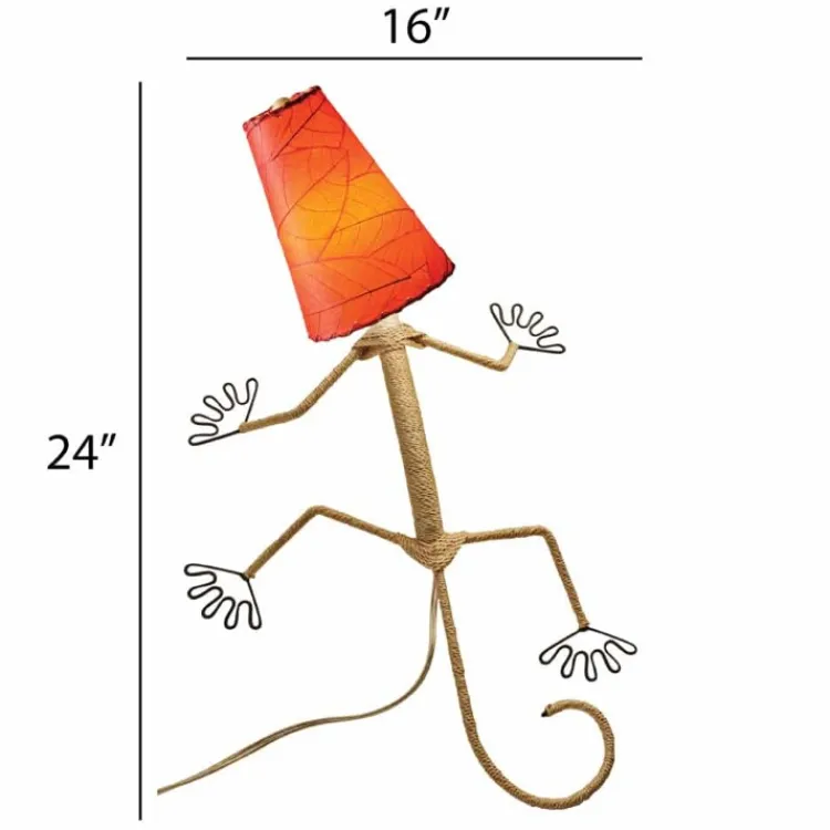 Hot Gecko Leaf Lamp – Red – in stock end April Leaf Lamps | Wall Decor