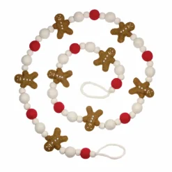 Outlet Gingerbread Felt Garland Garlands