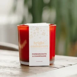 Outlet Glass Candle Pomegranate & Champagne 17 oz. Candles