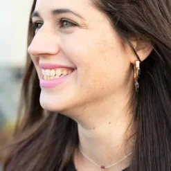 Sale Gold Birthstone Necklace Morse Code | Necklaces
