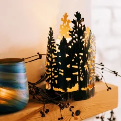 Discount Gold Forest Lantern Large Candles | Lanterns & Night Lights