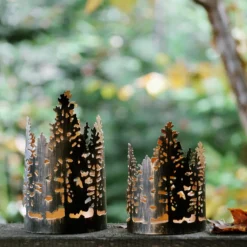 Discount Gold Forest Lantern Large Candles | Lanterns & Night Lights