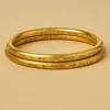 Best Gold Tone Love All Around Bangle Standard Bracelets & Cuffs