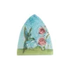 Hot Green Hummingbird on Blue with Pink Flower Night Light Lanterns & Night Lights