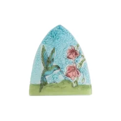 Hot Green Hummingbird on Blue with Pink Flower Night Light Lanterns & Night Lights
