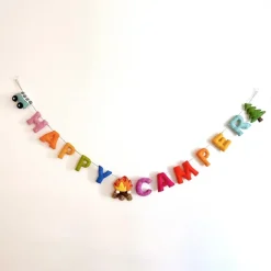 Outlet Happy Camper Felt Garland Garlands