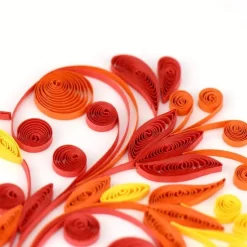 Hot Heart Quilling Card Love Cards