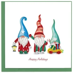 Outlet Holiday Gnomes Quilling Card Christmas Cards
