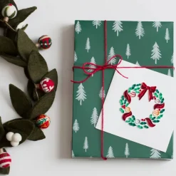 Outlet Holiday Wreath with Ornaments Quilling Card Christmas Cards
