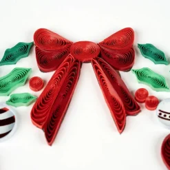 Outlet Holiday Wreath with Ornaments Quilling Card Christmas Cards