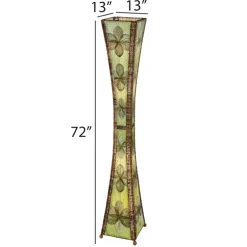 Fashion Hourglass Giant Leaf Lamp – Green – preorder for est. ship 6/2025 Leaf Lamps